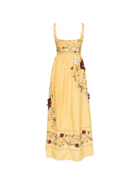 Agua By Agua Bendita floral-detail midi dress - Yellow - zdjęcie produktu nr 2