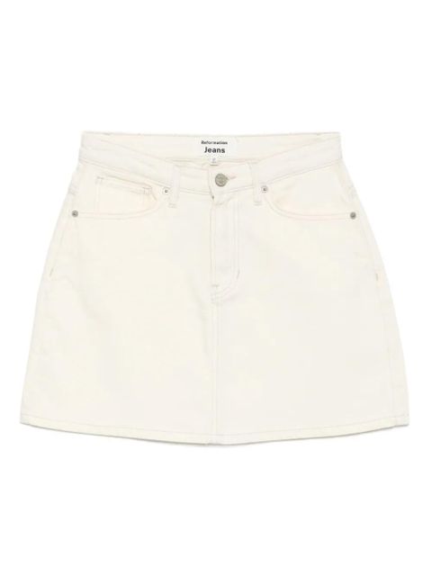 Reformation Lydia mini skirt - White - zdjęcie produktu nr 1