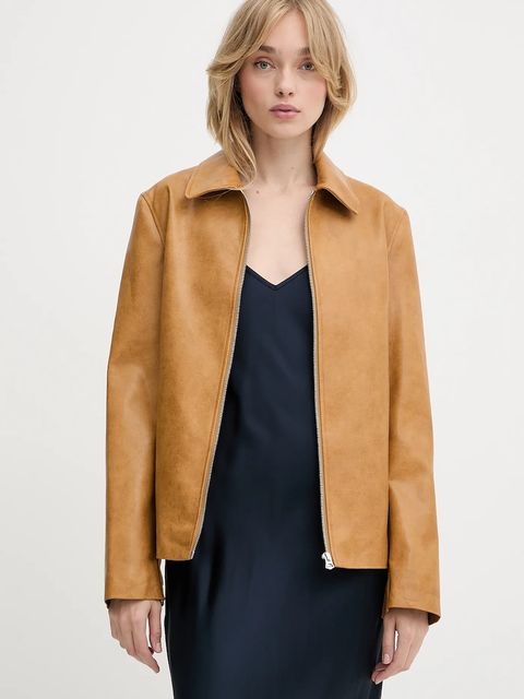 Rag & Bone kurtka kolor brązowy przejściowa WAW25P2001LE01 - zdjęcie produktu nr 1