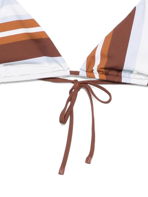 SIR. Marais striped-pattern bikini top - Brown - zdjęcie produktu nr 2