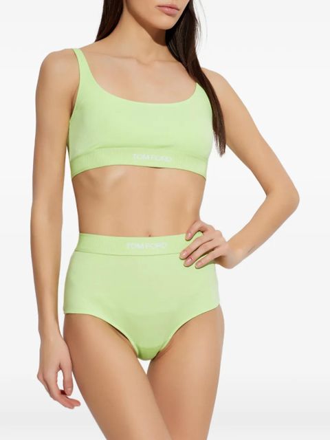 TOM FORD high-waisted briefs - Green