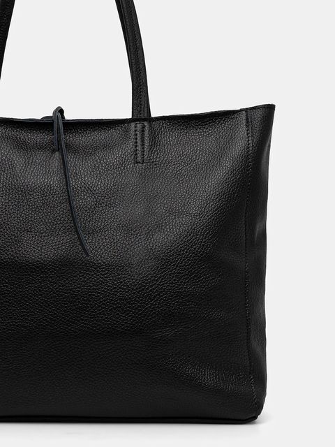 Answear Lab torebka skórzana kolor czarny