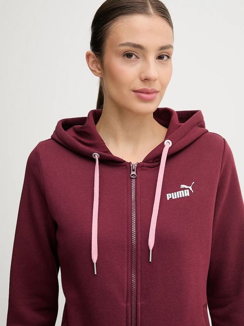 Puma dres damski kolor bordowy 688161
