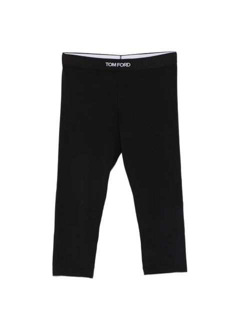 TOM FORD logo-waistband trousers - Black - zdjęcie produktu nr 1