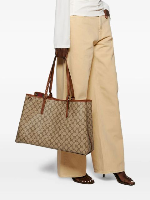 Gucci large GG Emblem tote bag - Neutrals