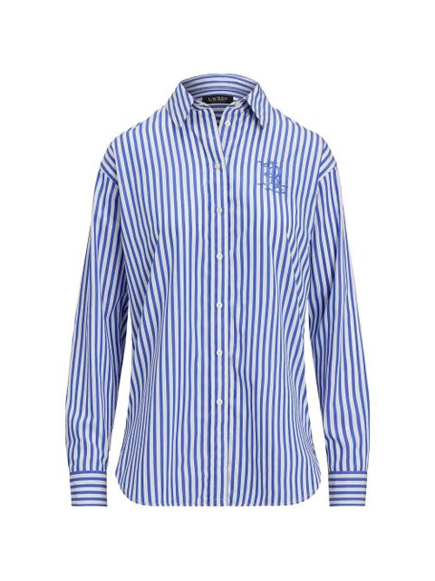 Lauren Ralph Lauren striped cotton shirt - Blue - zdjęcie produktu nr 1