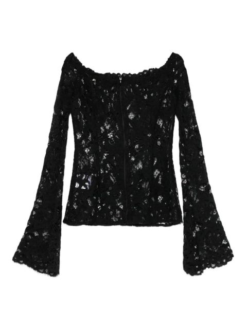 MANURÍ Nomi Lace off-shoulder top - Black - zdjęcie produktu nr 2