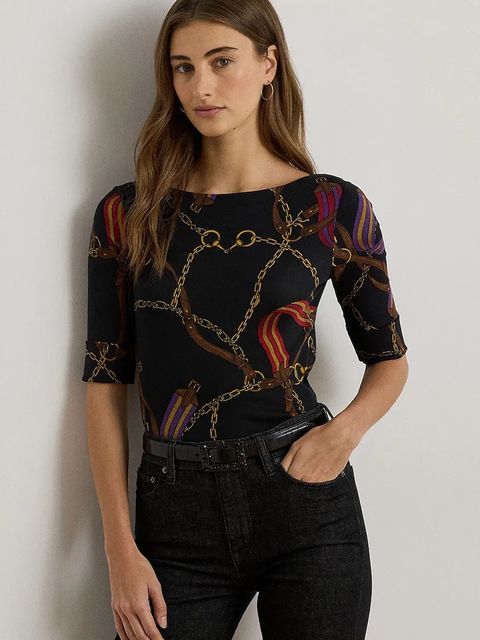 Lauren Ralph Lauren t-shirt damskie kolor czarny 200980215 - zdjęcie produktu nr 1