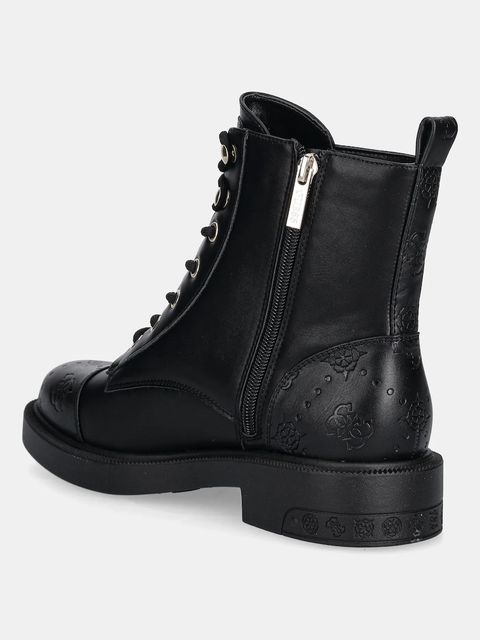 Guess botki FYNNE damskie kolor czarny na płaskim obcasie FLTFNE FAL10 - zdjęcie produktu nr 2