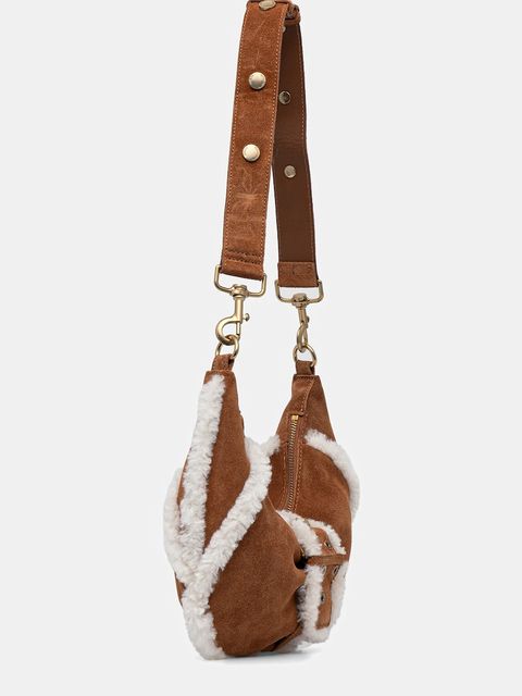 Marciano by Guess torebka zamszowa kolor brązowy 5BGZ18 7412A - zdjęcie produktu nr 2