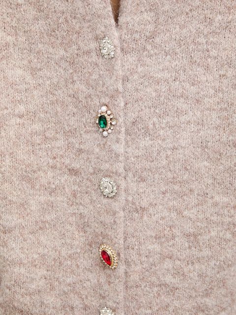 Answear.LAB sweter z wełną damski kolor beżowy