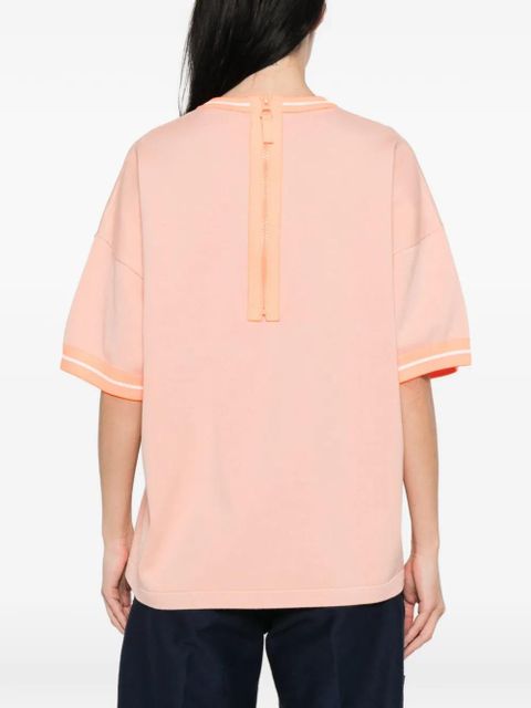 Essentiel Antwerp orange-trim T-shirt - Pink
