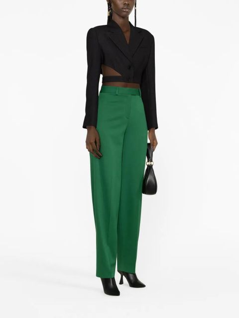 The Attico Jagger tapered trousers - Green