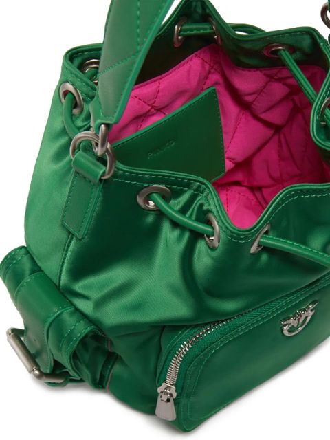 PINKO small drawstring bucket bag - Green - zdjęcie produktu nr 2
