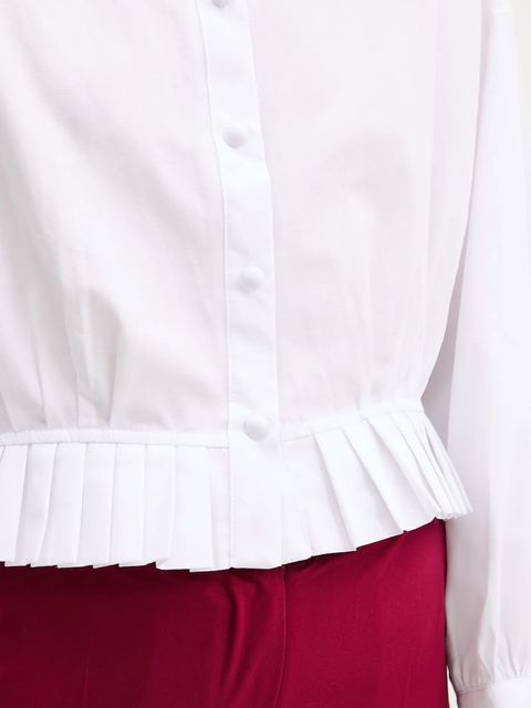 Answear.LAB koszula damska kolor biały regular z kołnierzykiem klasycznym