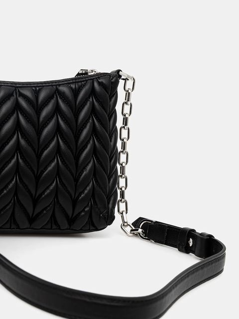 Karl Lagerfeld torebka K/WEAVE kolor czarny B1W30082 - zdjęcie produktu nr 2