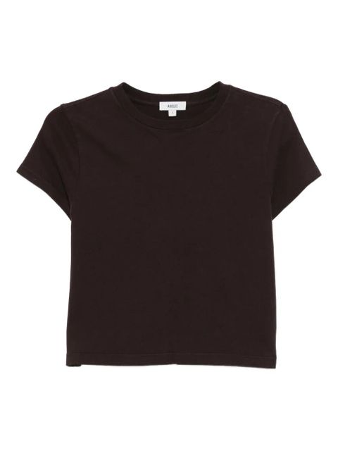 AGOLDE Adine shrunken T-shirt - Brown - zdjęcie produktu nr 1