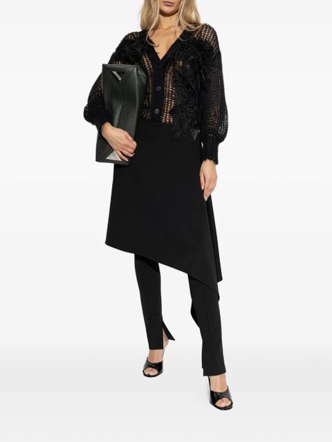 The Attico asymmetric layered trousers - Black - zdjęcie produktu nr 2