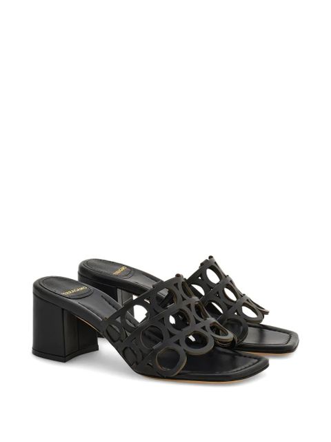 Ferragamo Gancini sandals - Black