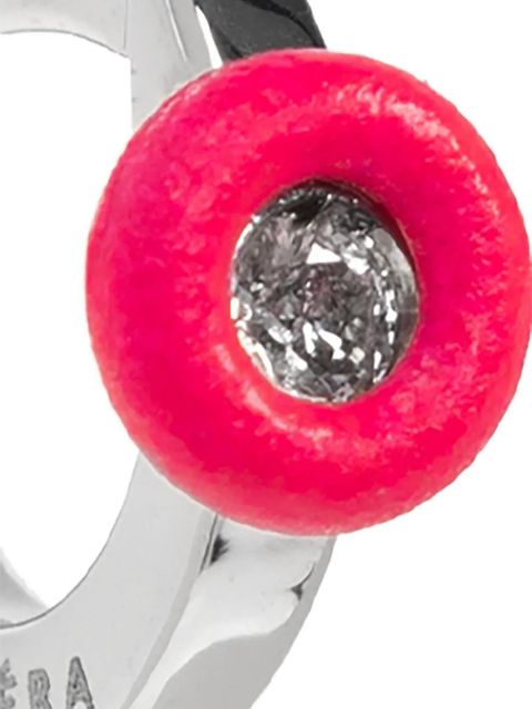 EÉRA 18K white gold single hoop earring - zdjęcie produktu nr 2