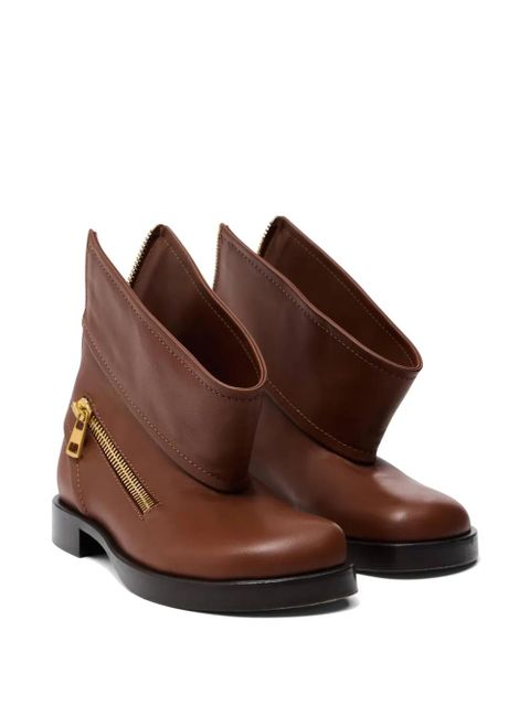 JW Anderson leather ankle boots - Brown - zdjęcie produktu nr 2