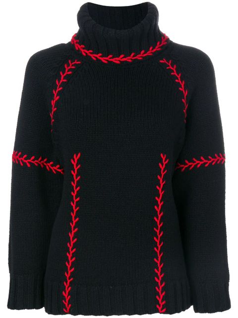 Alexander McQueen chunky turtle neck jumper - Black - zdjęcie produktu nr 1