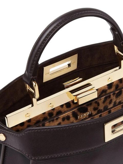 FENDI small Peekaboo ISeeU tote bag - Brown