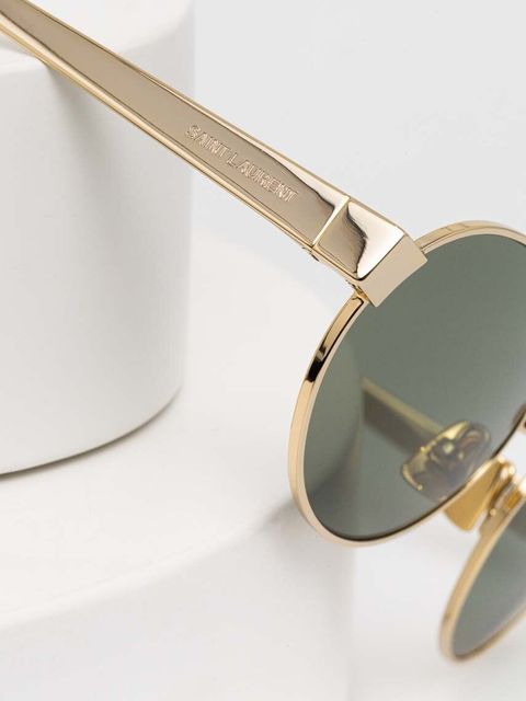 Saint Laurent okulary przeciwsłoneczne damskie kolor złoty SL 692