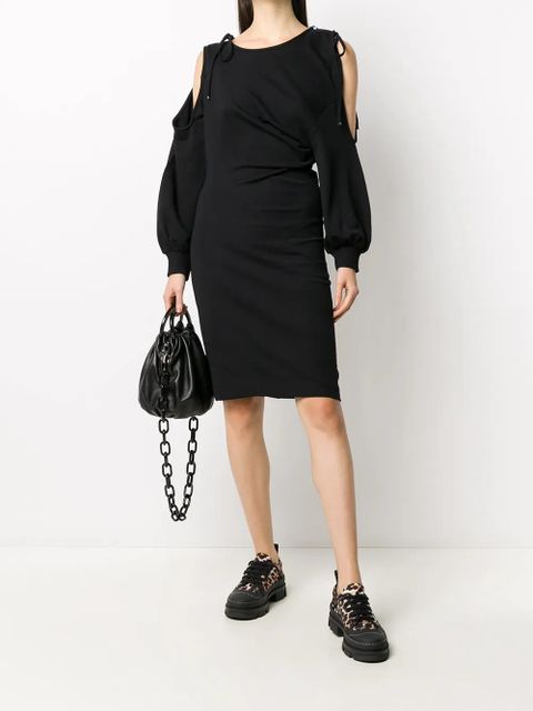 Diesel twist-draped cold-shoulder dress - Black - zdjęcie produktu nr 2