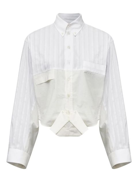 MM6 Maison Margiela pocket long-sleeved shirt - White - zdjęcie produktu nr 1