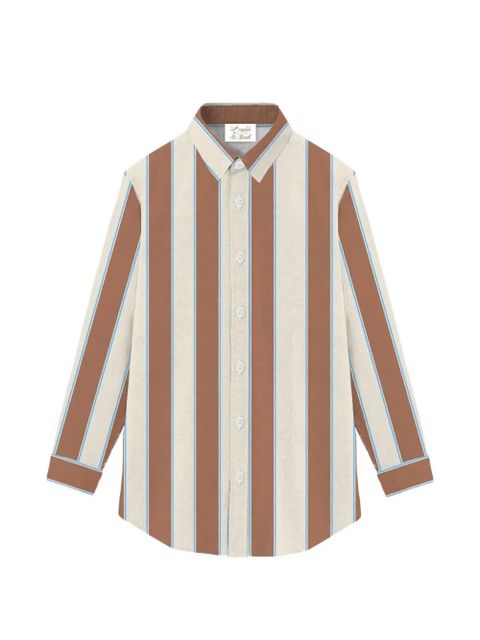 MC2 Saint Barth Brigitte striped button shirt - Brown - zdjęcie produktu nr 1