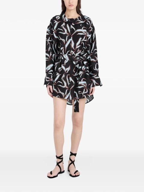 Proenza Schouler Lalia printed mini dress - Black - zdjęcie produktu nr 2