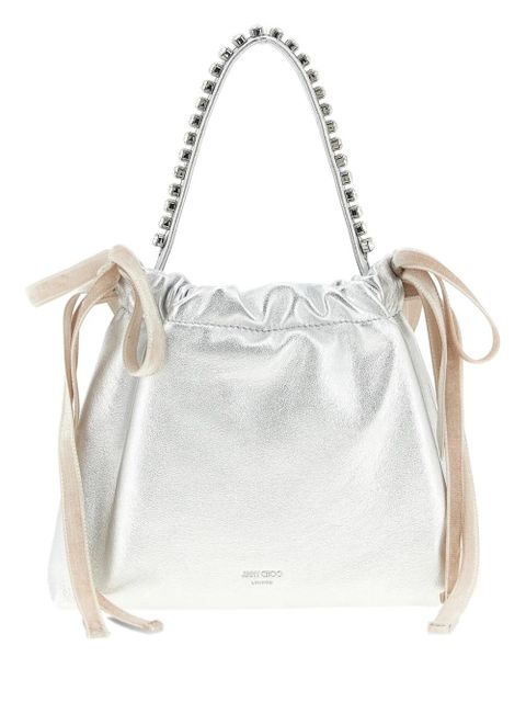Jimmy Choo drawstring mini tote bag - Silver - zdjęcie produktu nr 1