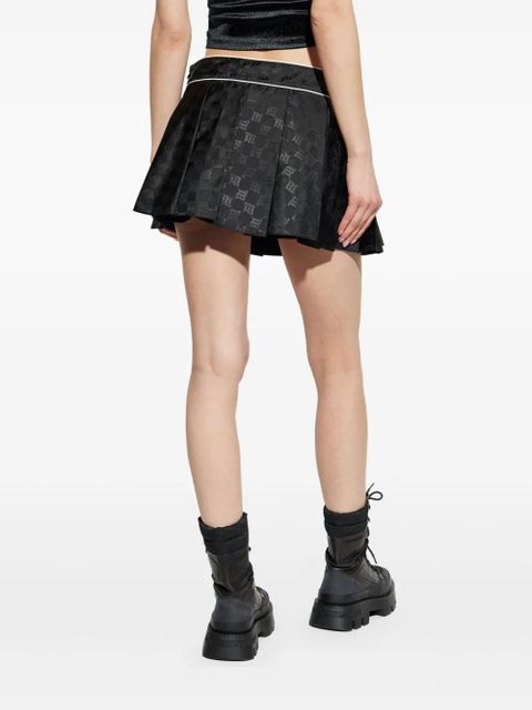 MISBHV Jacquard Monogram mini skirt - Black