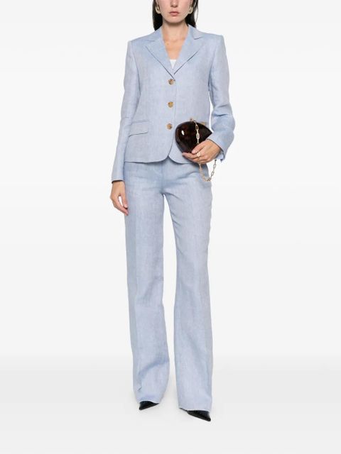 ETRO two side pockets linen tailored trousers - Blue - zdjęcie produktu nr 2