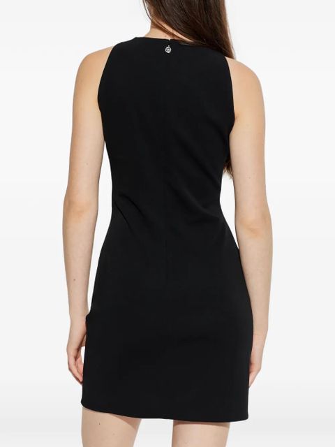 Versace studded ruched mini dress - Black