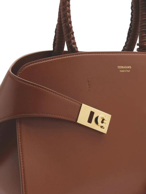 Ferragamo small The Hug leather tote bag - Brown - zdjęcie produktu nr 2