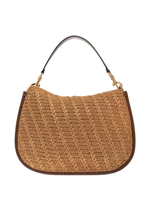 ETRO large Pony woven shoulder bag - Neutrals
