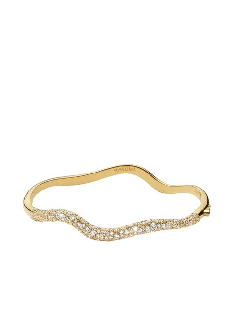 Missoma Molten Snow Ripple pavé wave bracelet - Gold - zdjęcie produktu nr 1