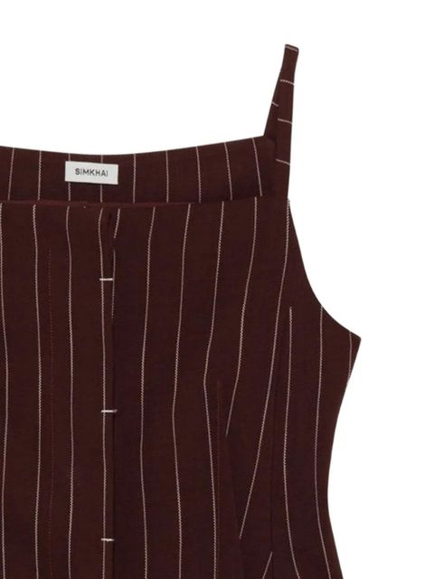 Simkhai striped-pattern top - Red - zdjęcie produktu nr 2