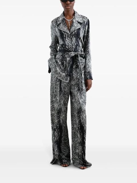 Dolce & Gabbana fur-print blouse - White - zdjęcie produktu nr 2