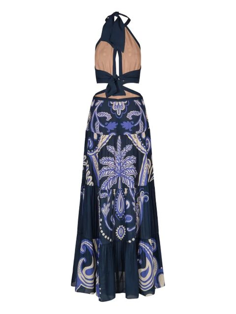 Johanna Ortiz Bloom cut-out maxi dress - Blue - zdjęcie produktu nr 2