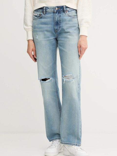 Calvin Klein Jeans jeansy damskie medium waist LV047B918G - zdjęcie produktu nr 1