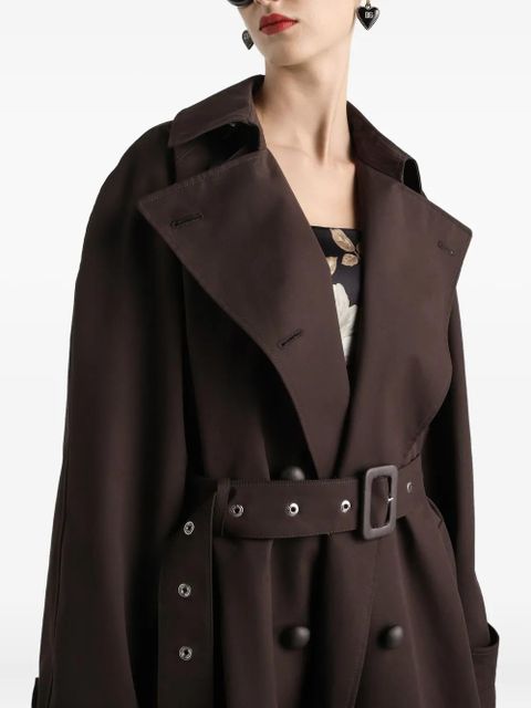 Dolce & Gabbana double-breasted belted coat - Brown
