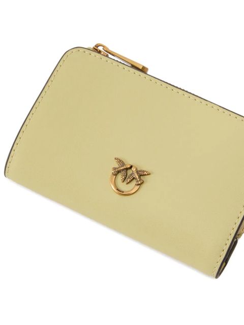 PINKO antique-gold logo wallet - Neutrals
