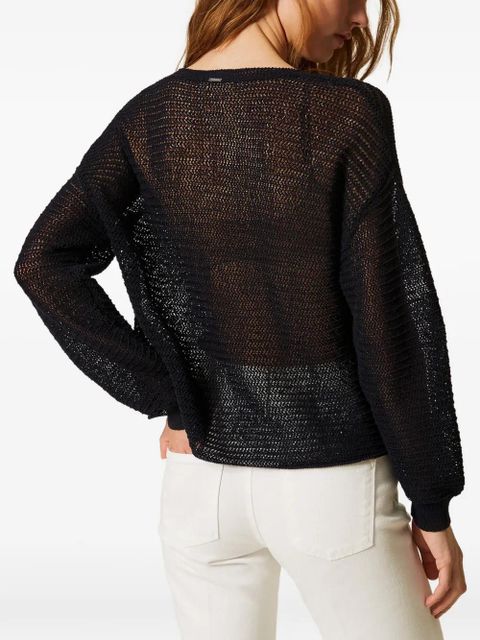 TWINSET embroidered sweater - Blue