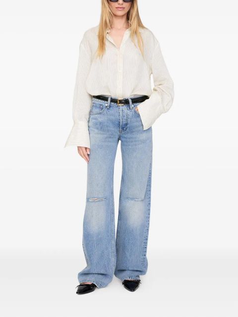 ANINE BING striped shirt - White