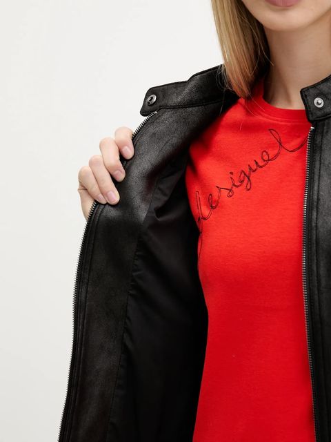 Desigual kurtka BASIC kolor czarny przejściowa 25WWEW43