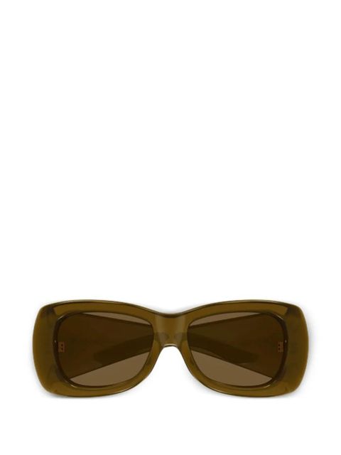 Saint Laurent Eyewear rectangle-frame sunglasses - Brown - zdjęcie produktu nr 1