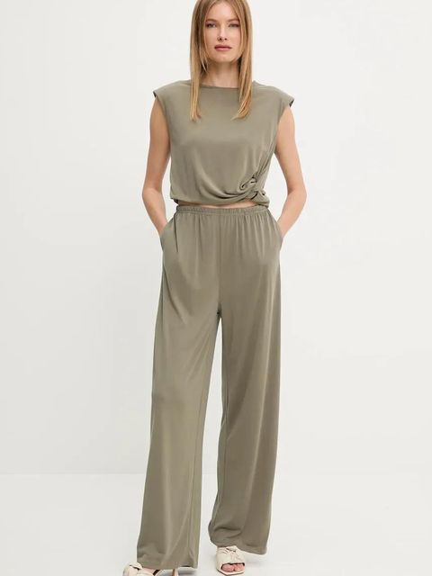 Answear.LAB bluzka i spodnie damski kolor zielony - zdjęcie produktu nr 1